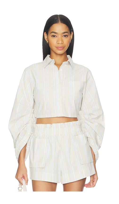 hevron raquel top in beige. - size m (also in s, xs)