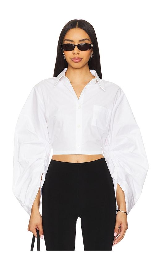 hevron raquel top in white. - size s (also in xs)