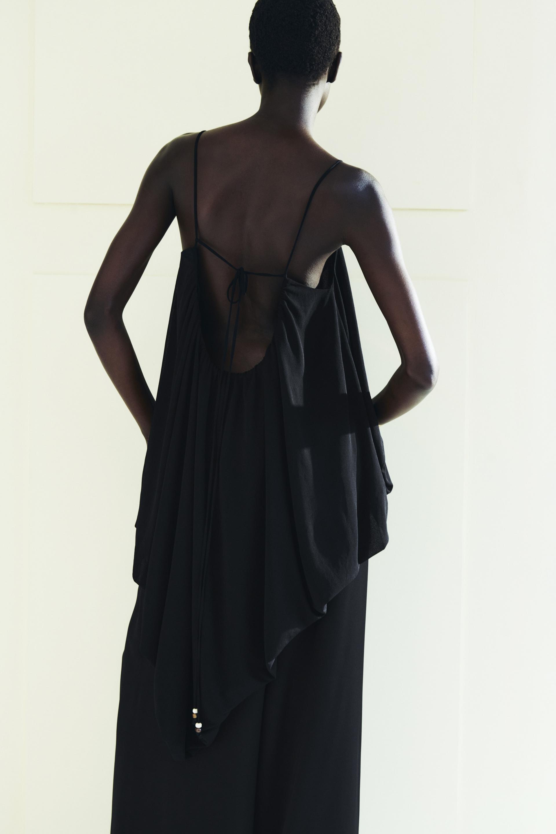 high-low strappy top