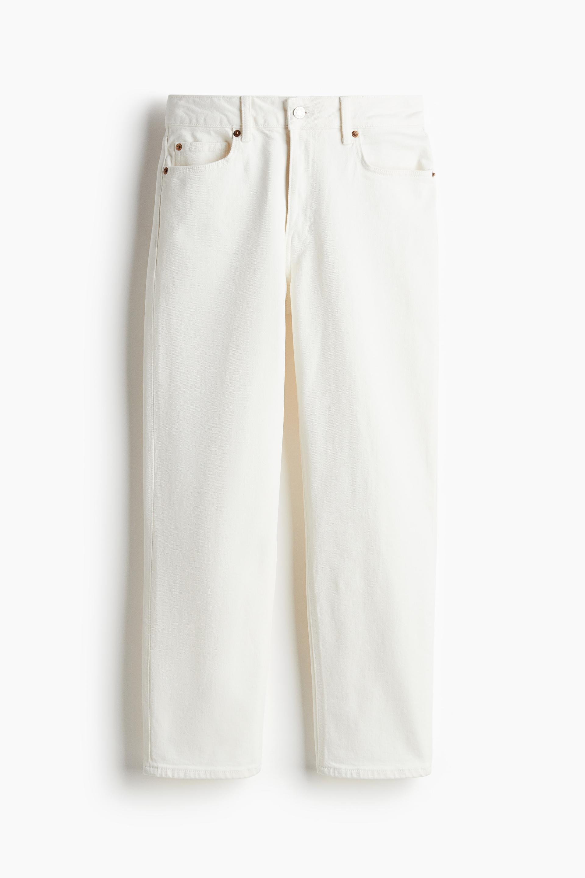 high rise slim straight ankle jeans
