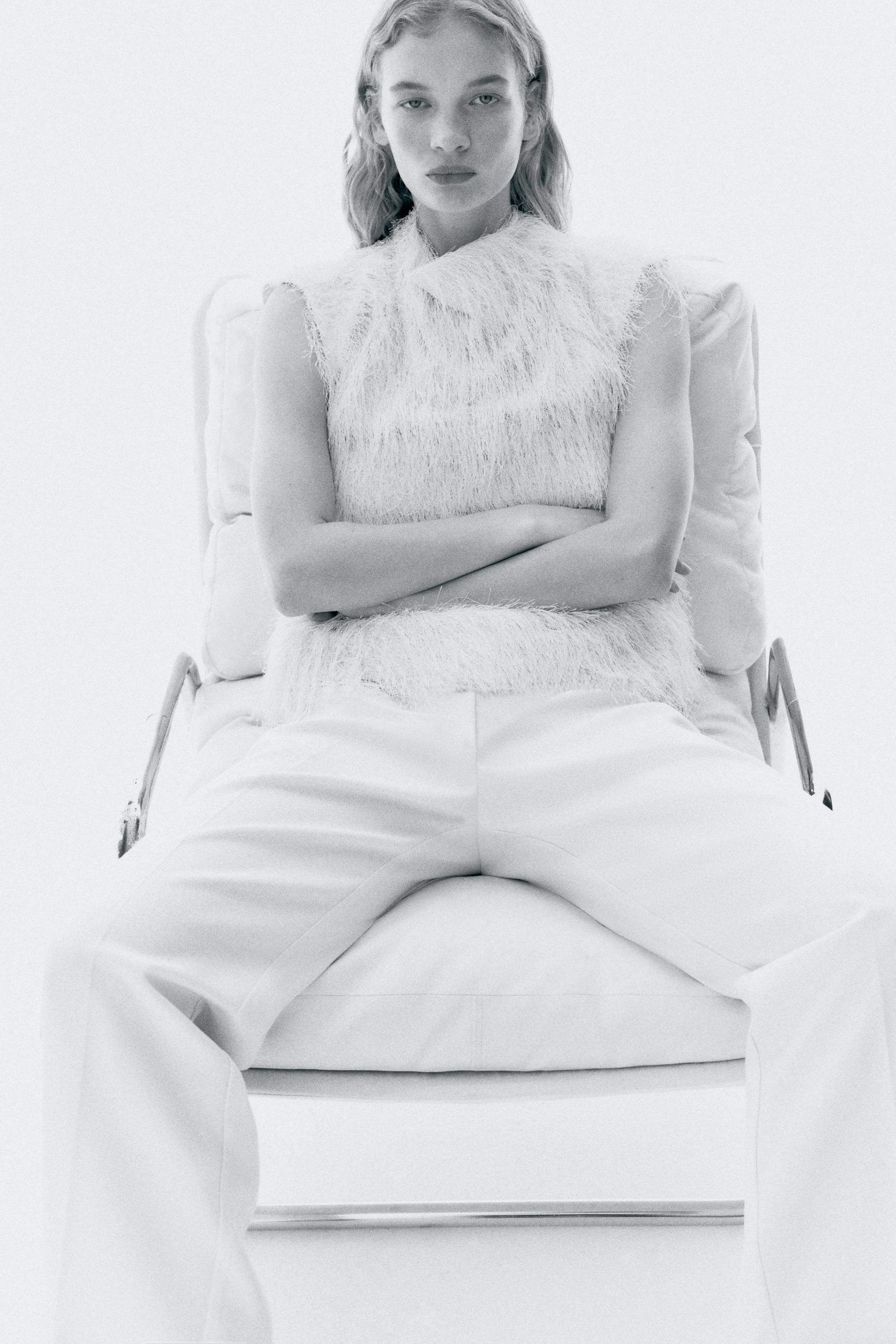high-waist dress pants