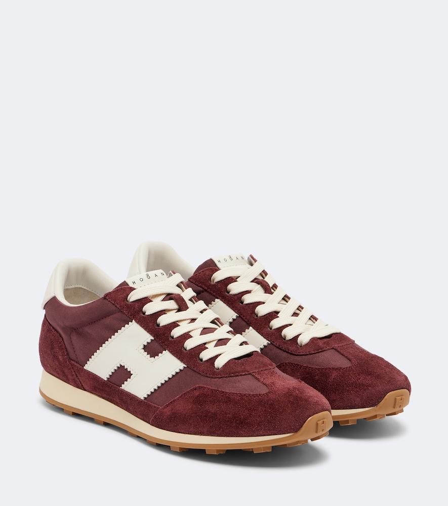 hogan athletic suede sneakers