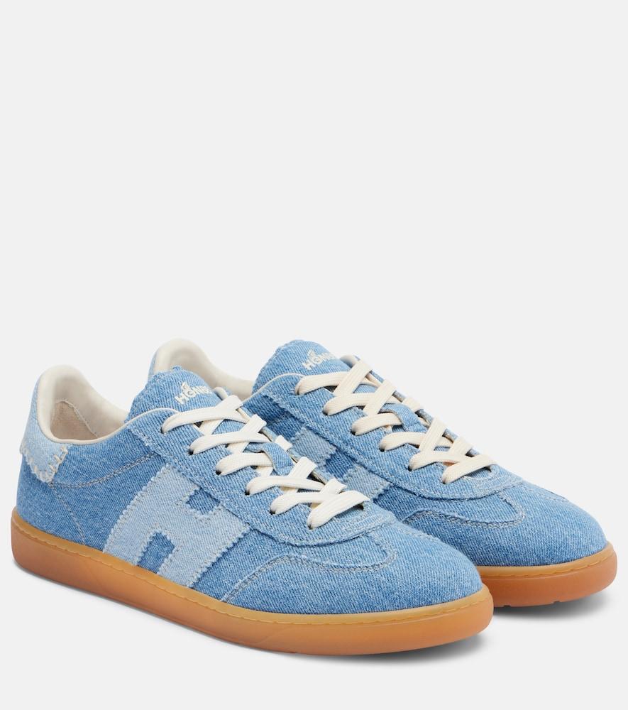 hogan denim sneakers