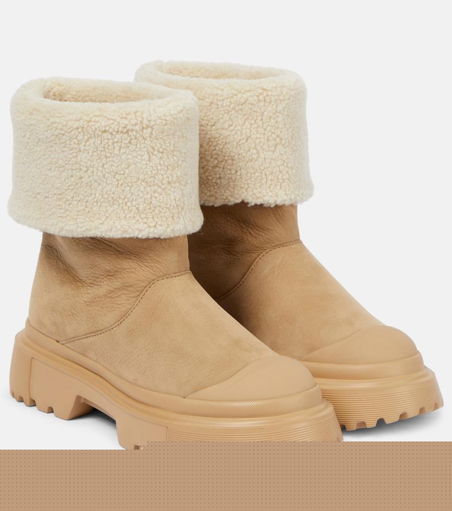 hogan h619 suede ankle boots