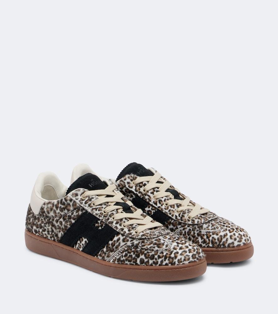hogan h647 printed calf hair sneakers
