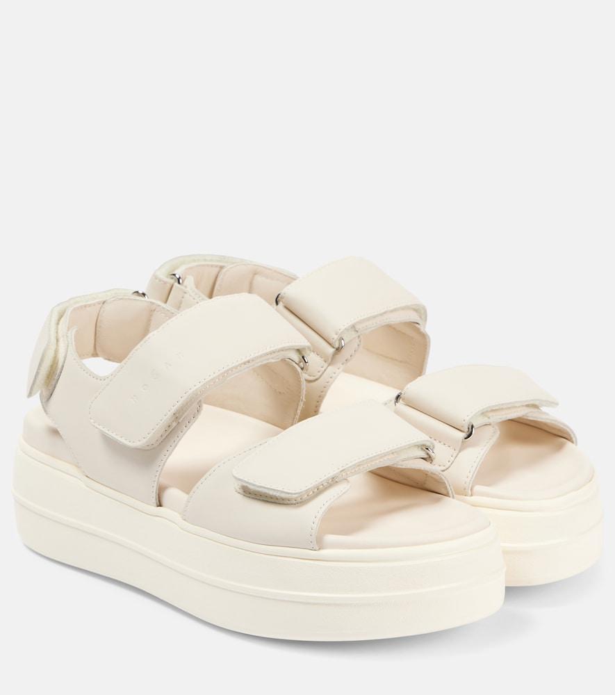 hogan h680 leather sandals