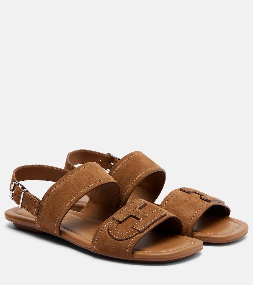 hogan h685 suede sandals