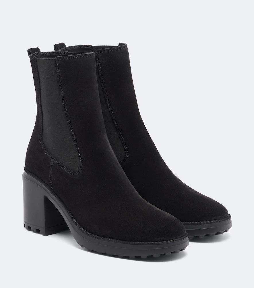 hogan h724 suede ankle boots