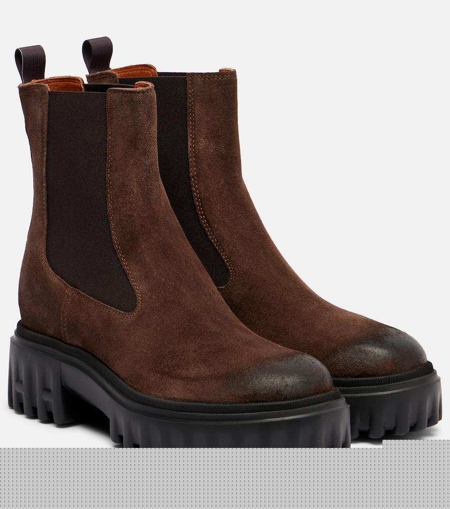 hogan hogan h700 suede chelsea boots