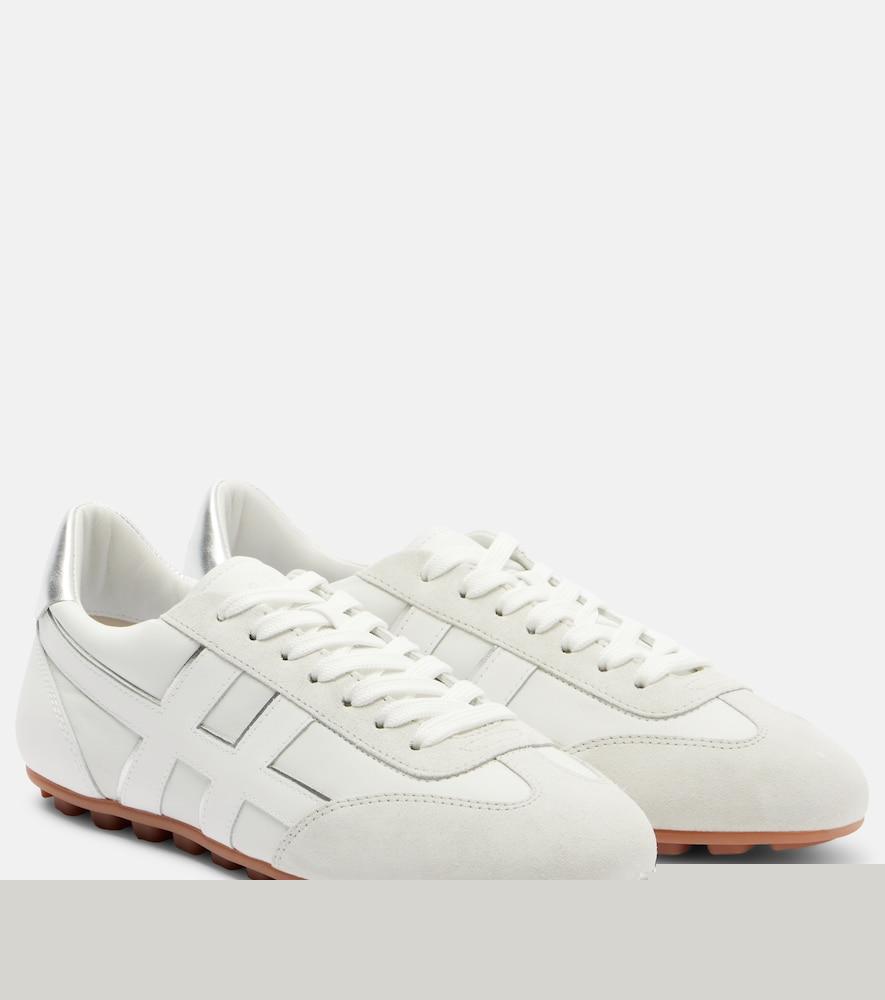 hogan hogan olympia leather sneakers