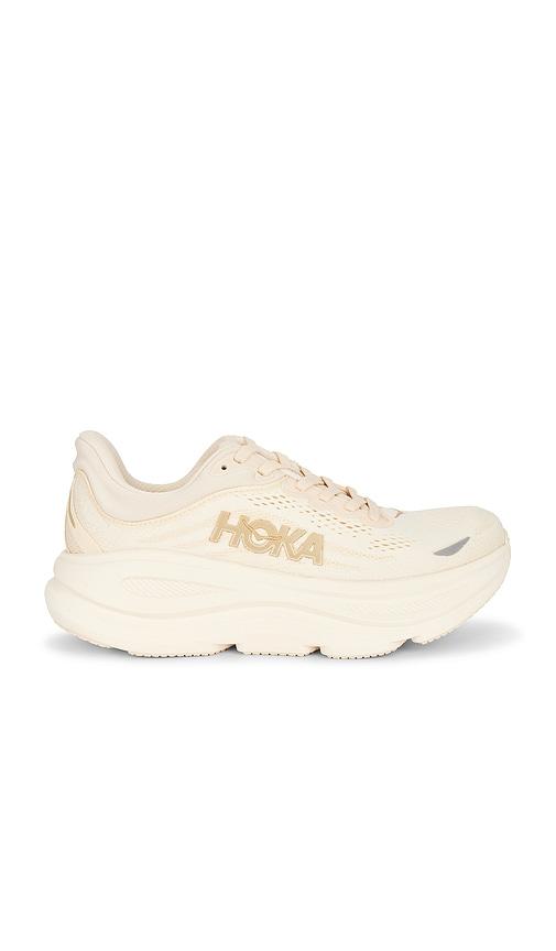 hoka bondi 9 sneaker in beige. - size 10 (also in 6, 5, 5.5, 6.5, 7, 7.5, 8, 8.5, 9, 9.5)