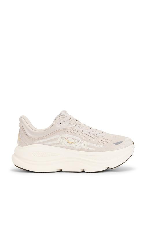 hoka bondi 9 sneaker in cream. - size 10 (also in 6.5, 7)
