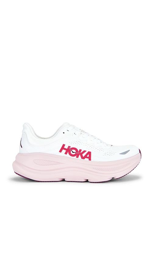 hoka bondi 9 sneaker in white. - size 10 (also in 6, 6.5, 7, 7.5, 8, 8.5, 9)