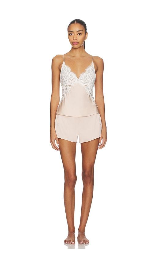 homebodii peyton cami set in blush. - size l (also in xs, xl)