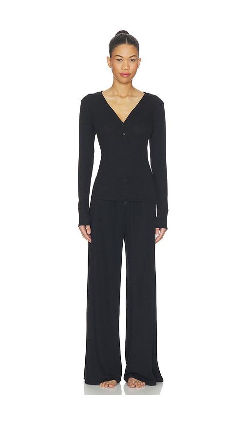 homebodii pontielle lounge set in black. - size s (also in xs)