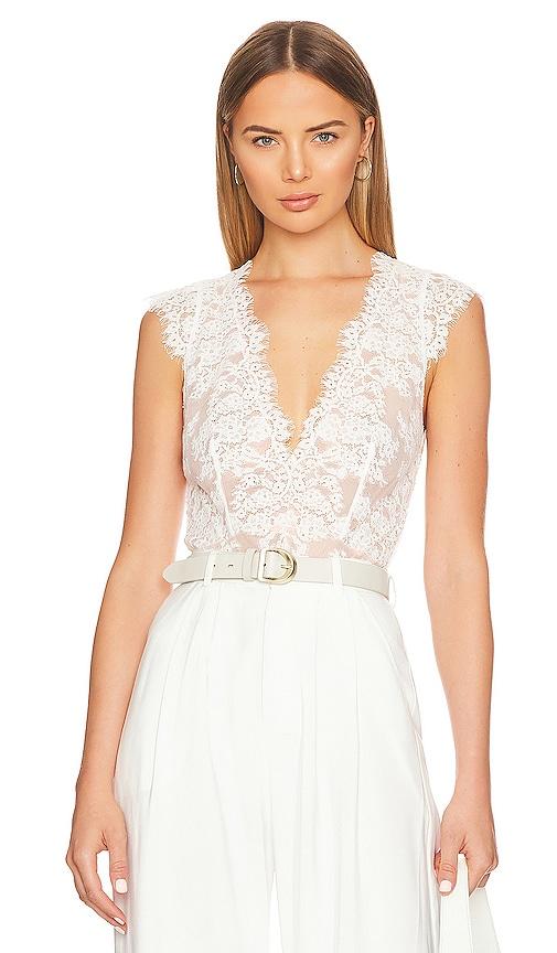 homebodii tatjana bodysuit in white. - size m (also in s, l)