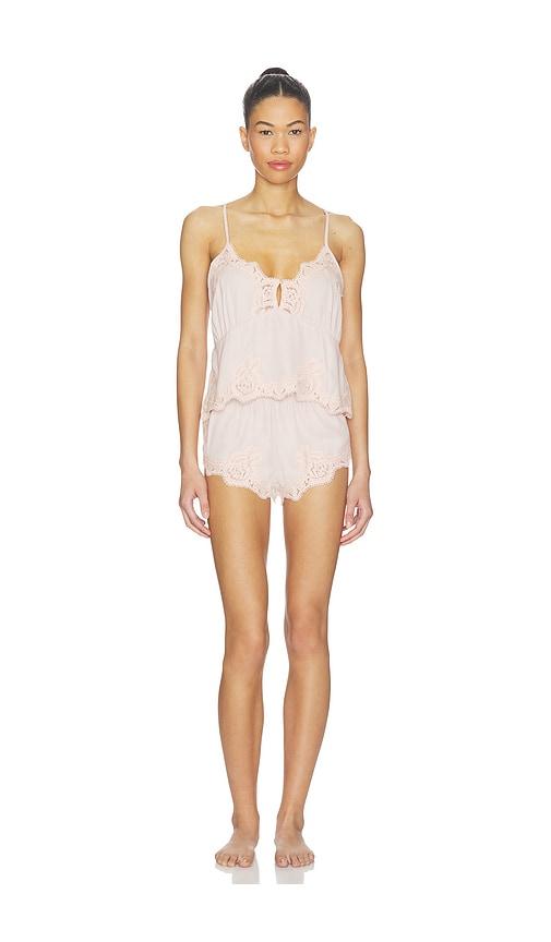 homebodii valentina cami set in blush. - size l (also in s, m, xl/1x)
