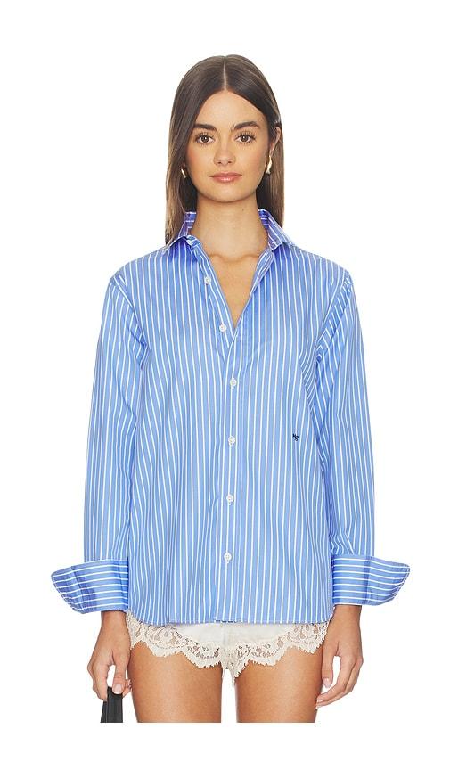 hommegirls original shirt in blue. - size l (also in s, m)