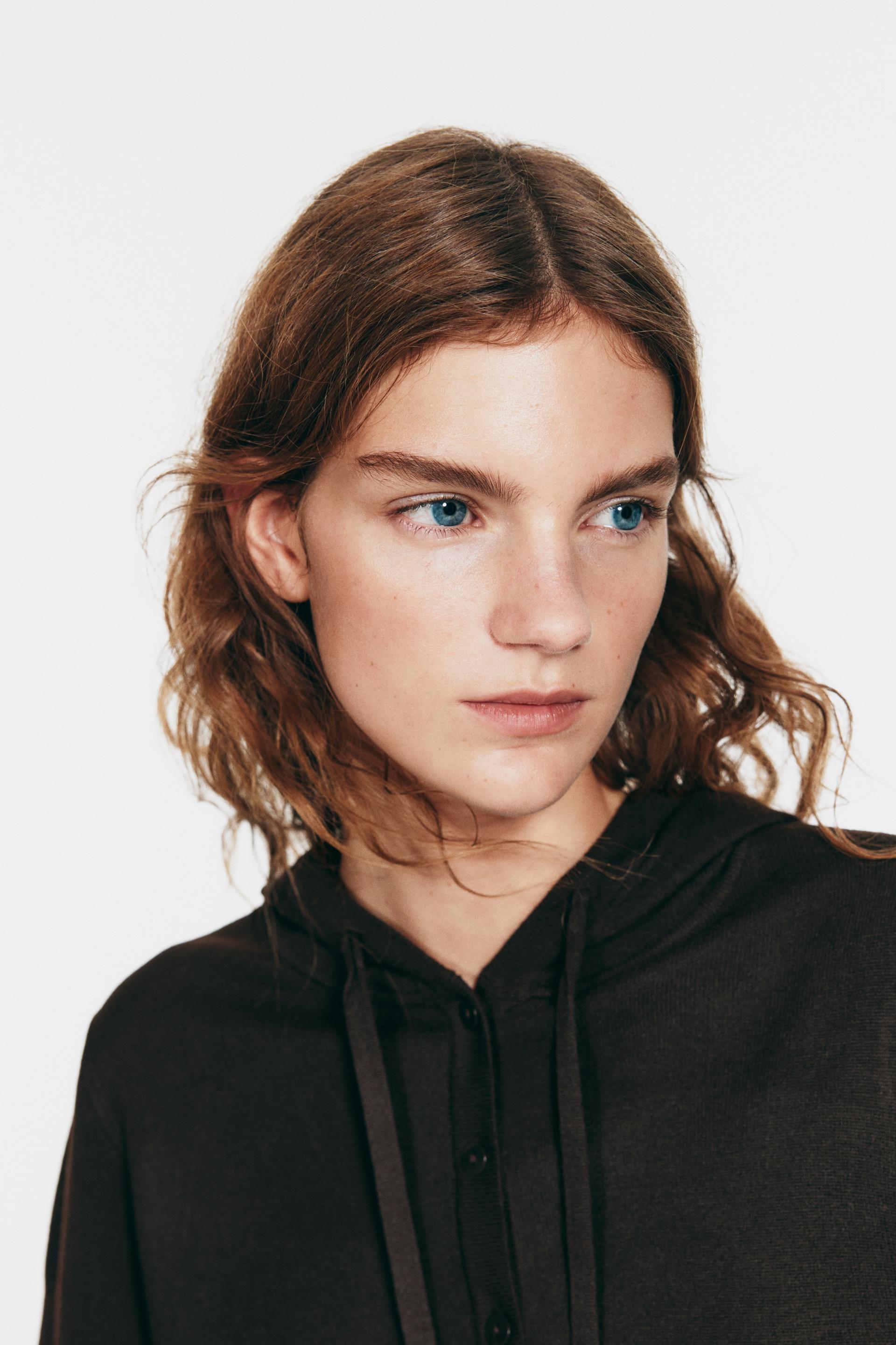 hooded cardigan