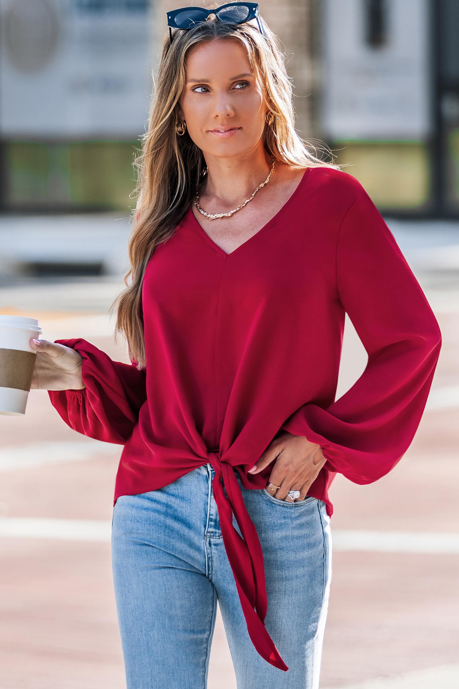 hot takes red top - m