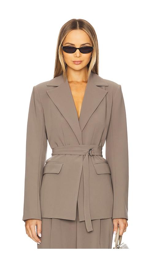 house of harlow 1960 x revolve anderson blazer in taupe. - size m (also in xxs, xs, s)