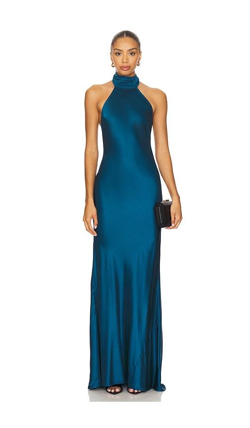 house of harlow 1960 x revolve astra gown in teal. - size m (also in s)