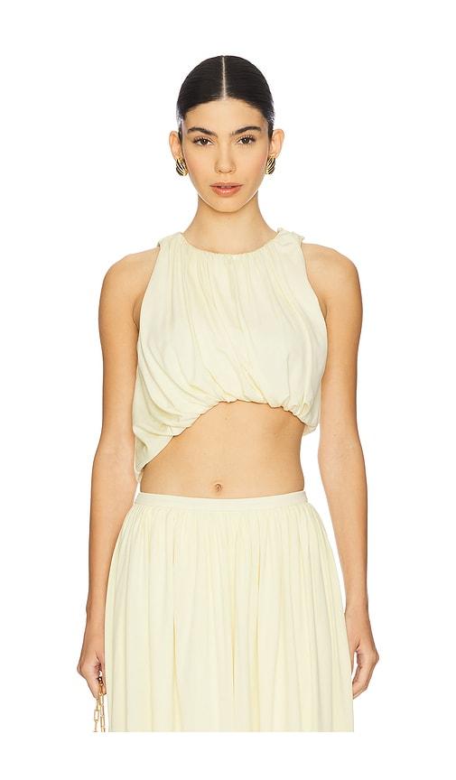 house of harlow 1960 x revolve lana top in lemon. - size l (also in xl)