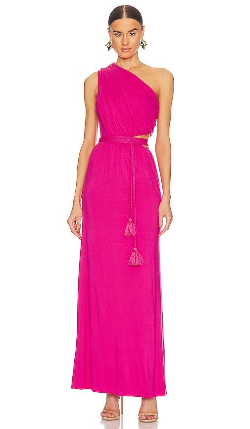 house of harlow 1960 x revolve lera dress in fuchsia. - size m (also in s)