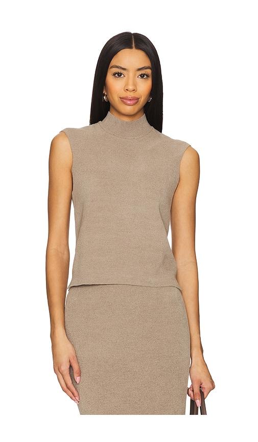 house of harlow 1960 x revolve lexley sleeveless sweater in brown. - size m (also in s)