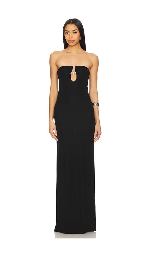 house of harlow 1960 x revolve macie maxi dress in black. - size m (also in xs)
