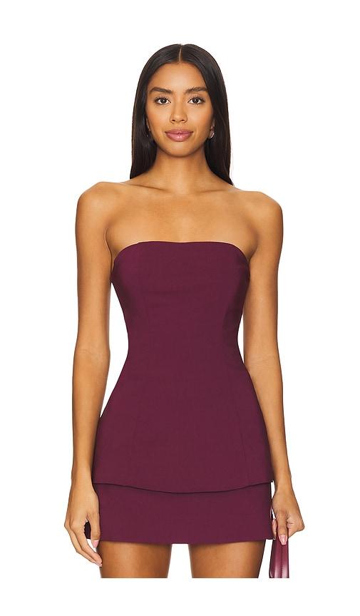 house of harlow 1960 x revolve samia top in burgundy. - size l (also in m, s, xl, xs, xxs)