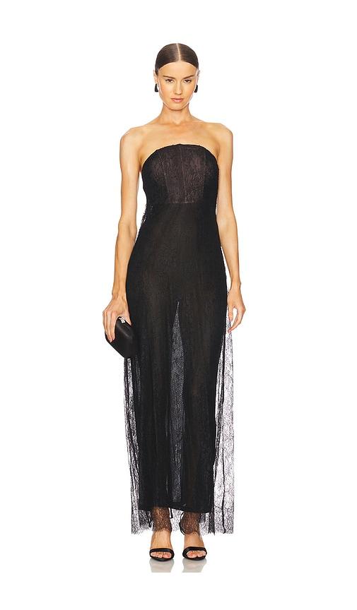 house of harlow 1960 x revolve solene maxi dress in black. - size l (also in xs, s)