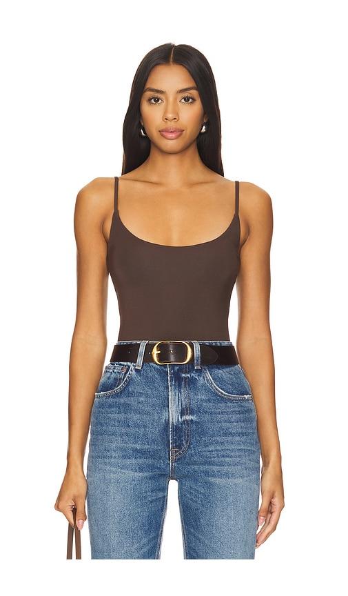 house of harlow 1960 x revolve whittney bodysuit in brown. - size l (also in xl)
