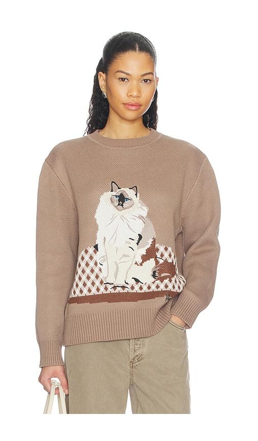 house of sunny the ragdoll sweater in brown. - size l (also in m, s, xl, xs)