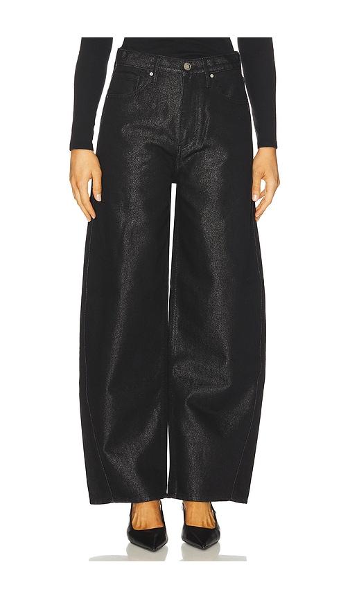 hudson jeans bailey relaxed barrel jeans in black. - size 30 (also in 32)