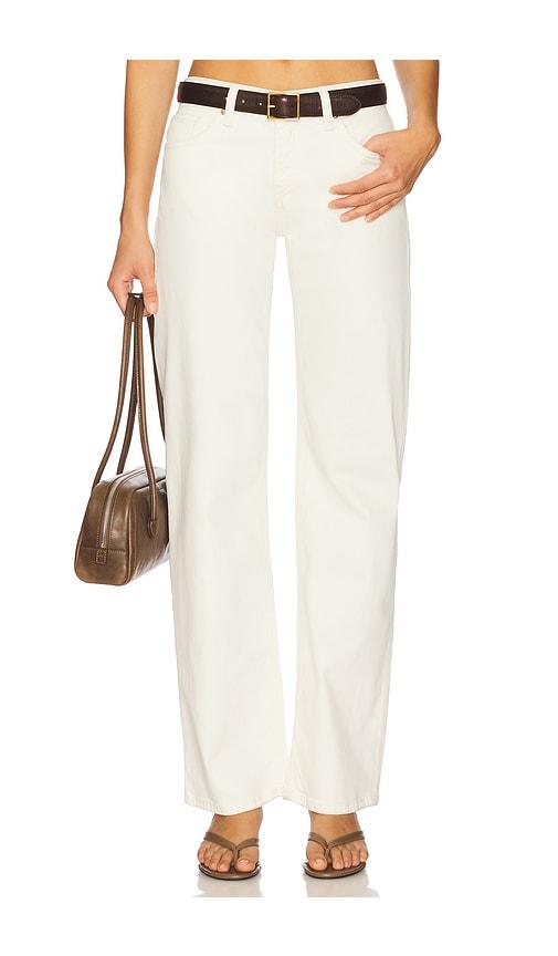 hudson jeans kelli low rise loose straight in cream. - size 27 (also in 28, 29, 31, 32, 34)