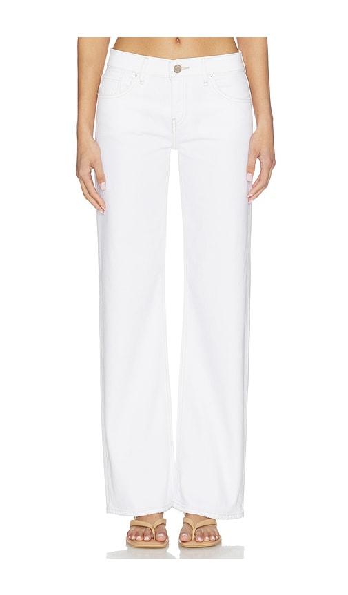 hudson jeans kelli low rise loose straight jeans in white. - size 26 (also in 28, 29, 30, 31, 33, 34)