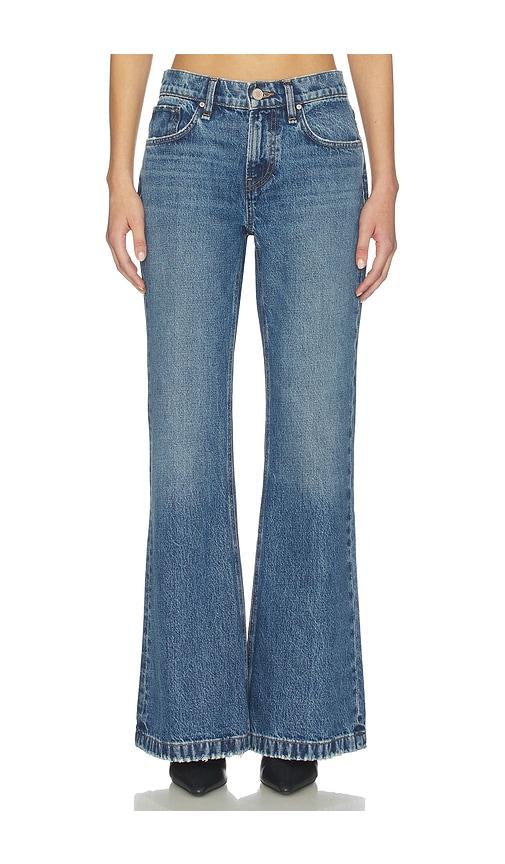 hudson jeans rylee low and flare in blue. - size 25 (also in 26)