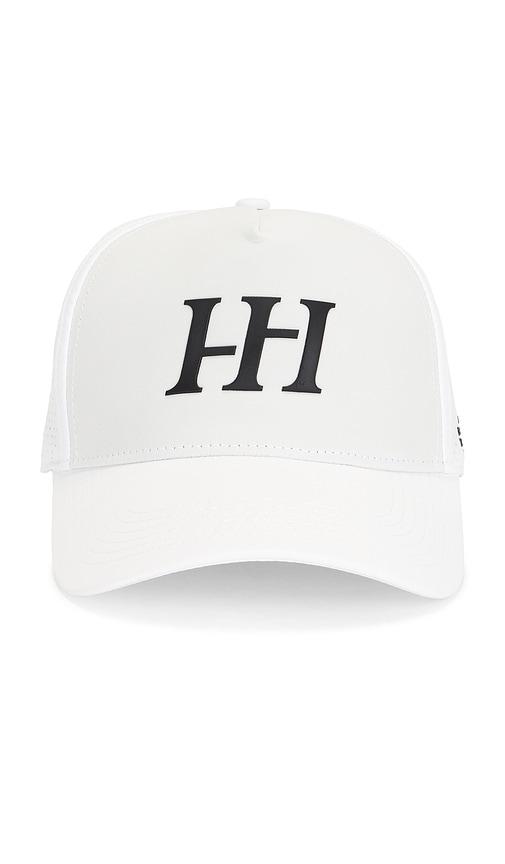 huega house icon performance hat in white.