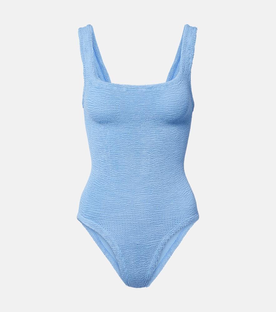 hunza g coverage square neck swimsuit