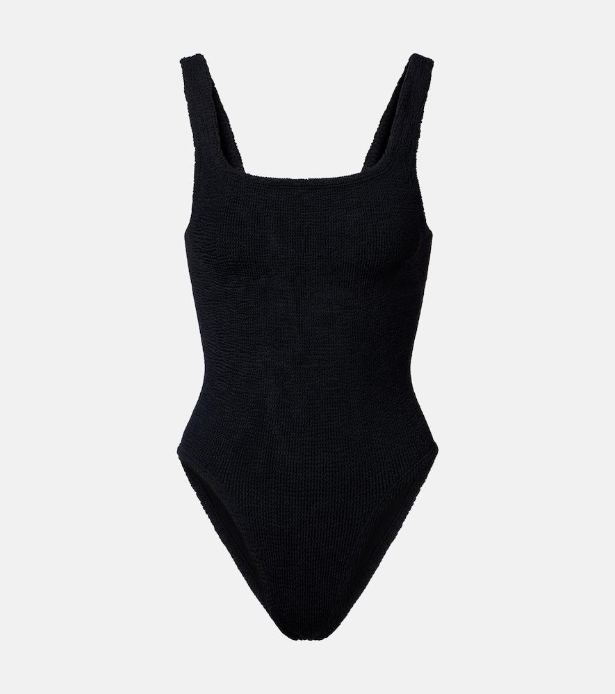 hunza g coverage square neck swimsuit