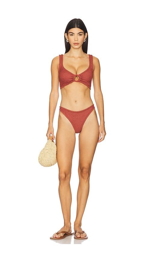 hunza g julia bikini set in rose.