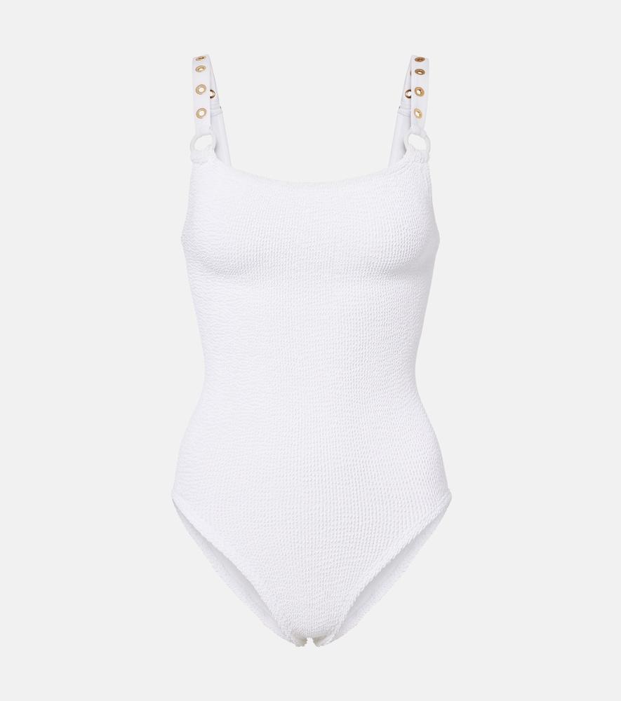 hunza g melody embellished swimsuit