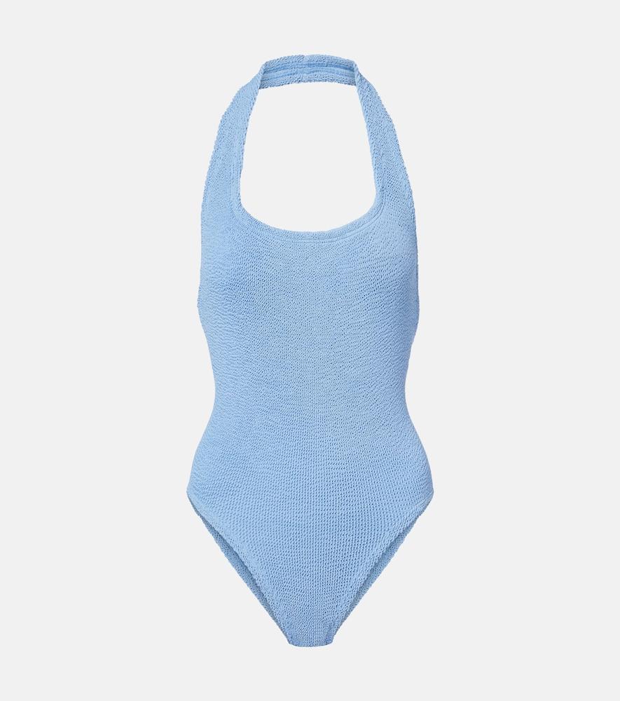 hunza g sandy halterneck swimsuit