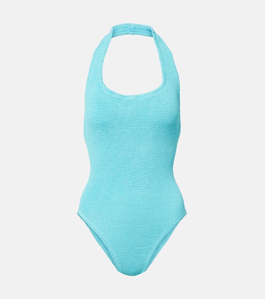 hunza g sandy halterneck swimsuit