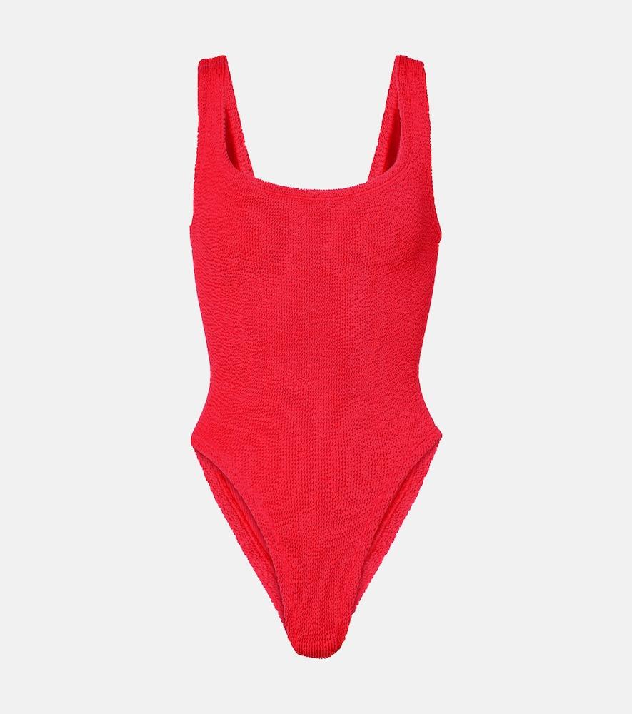 hunza g square neck swimsuit