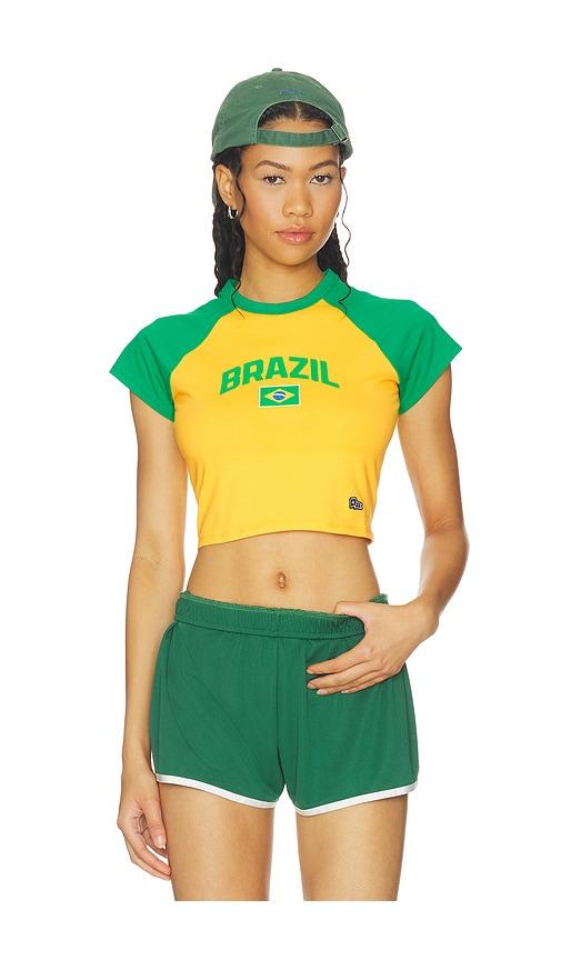 hype and vice brazil homerun tee in yellow. - size l (also in s)