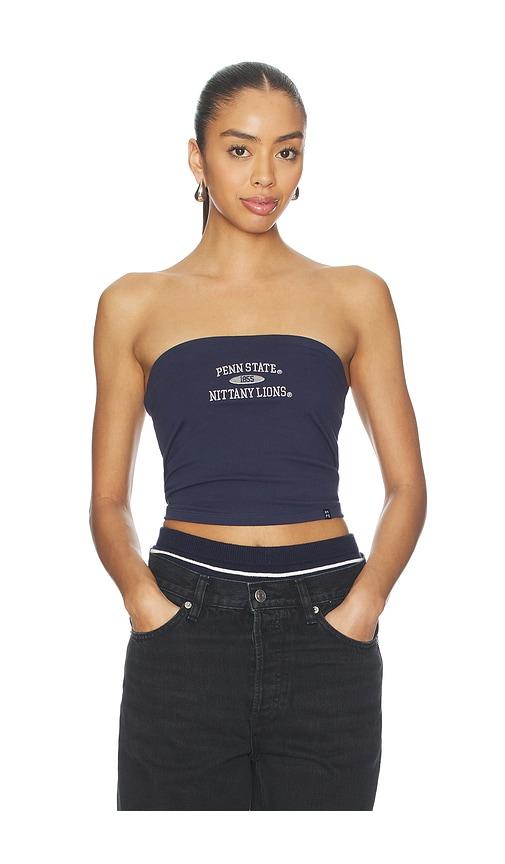 hype and vice penn state tube top in navy. - size l (also in xl)