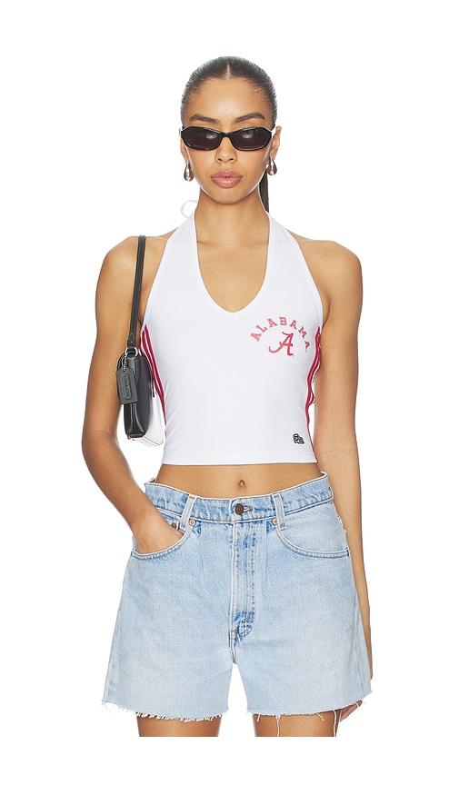 hype and vice university of alabama the cheer halter top in white. - size l (also in m, xl)