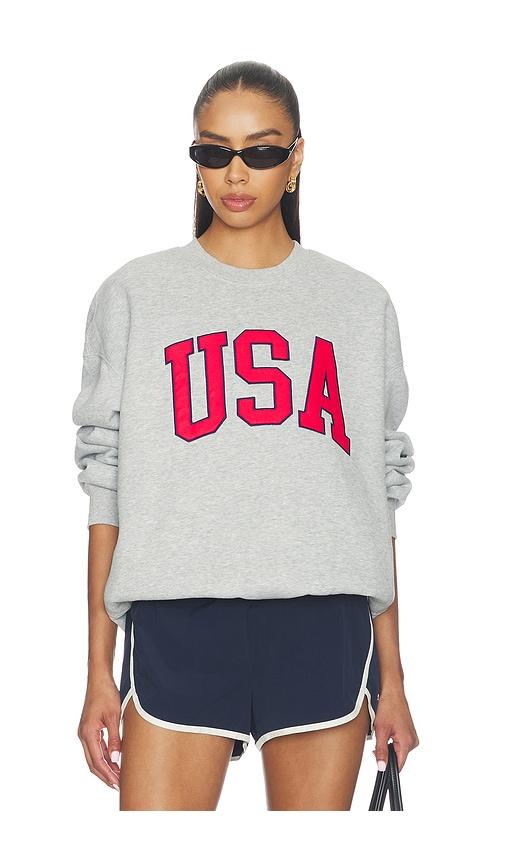 hype and vice usa offside crewneck in grey. - size l (also in xs, s, m)